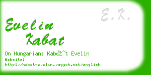 evelin kabat business card